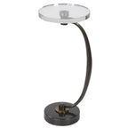 Bailey Street Home Drink Table 26.5 inch Polished Nickel Plated/Crystal Finish - 208-Bel-4541995