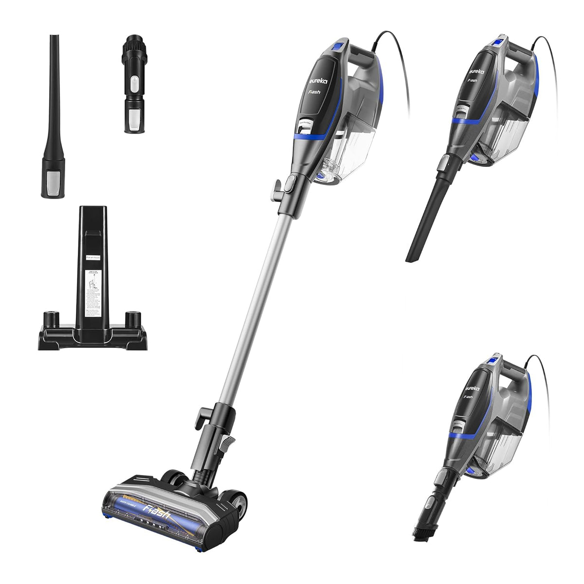 Eureka Corded Stick Vacuum Cleaner, Blue, 2-in-1 - NES520BL