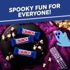 CRUNCH Fun Size Candy Bars, Chocolate Halloween Candy Bulk, 10 oz Bag