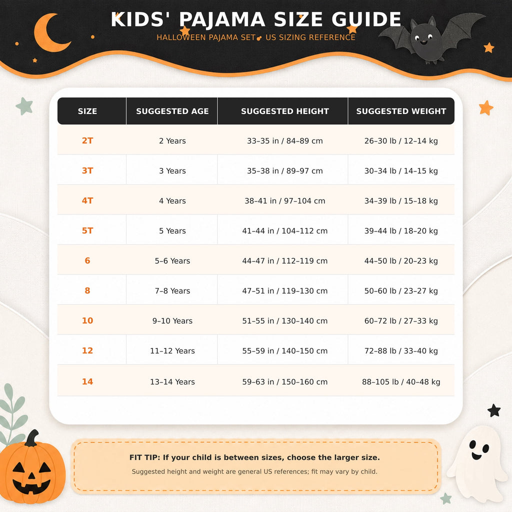 Rimyaw Kids Halloween Pajamas Set, Glow in the Dark Skeleton Sleepwear, 2-Piece cottom Long Sleeve PJs for Boys and Girls, Black