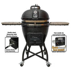 Vision Grills Kamado S-Series 22in Ceramic Charcoal Grill - Black