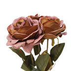 My Texas House Fall Faux Rose Bundle, Light Brown, 20"