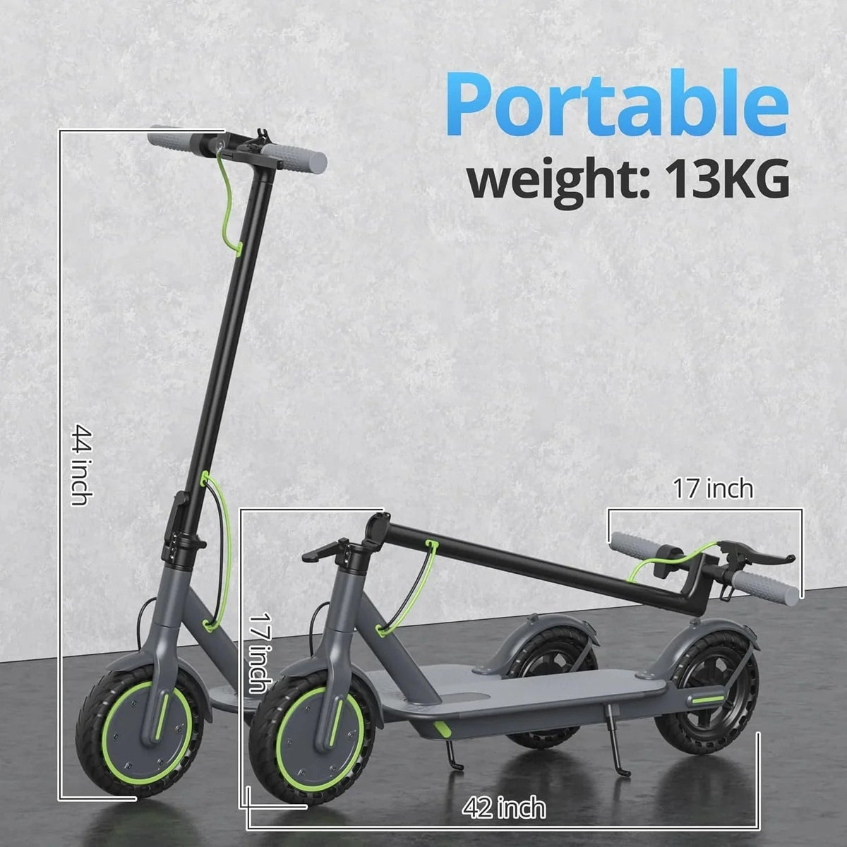 Roinside Electric Scooter, 8.5 in Solid Tires, 350W, 19 MPH, 21-23 Miles - UP12 Plus