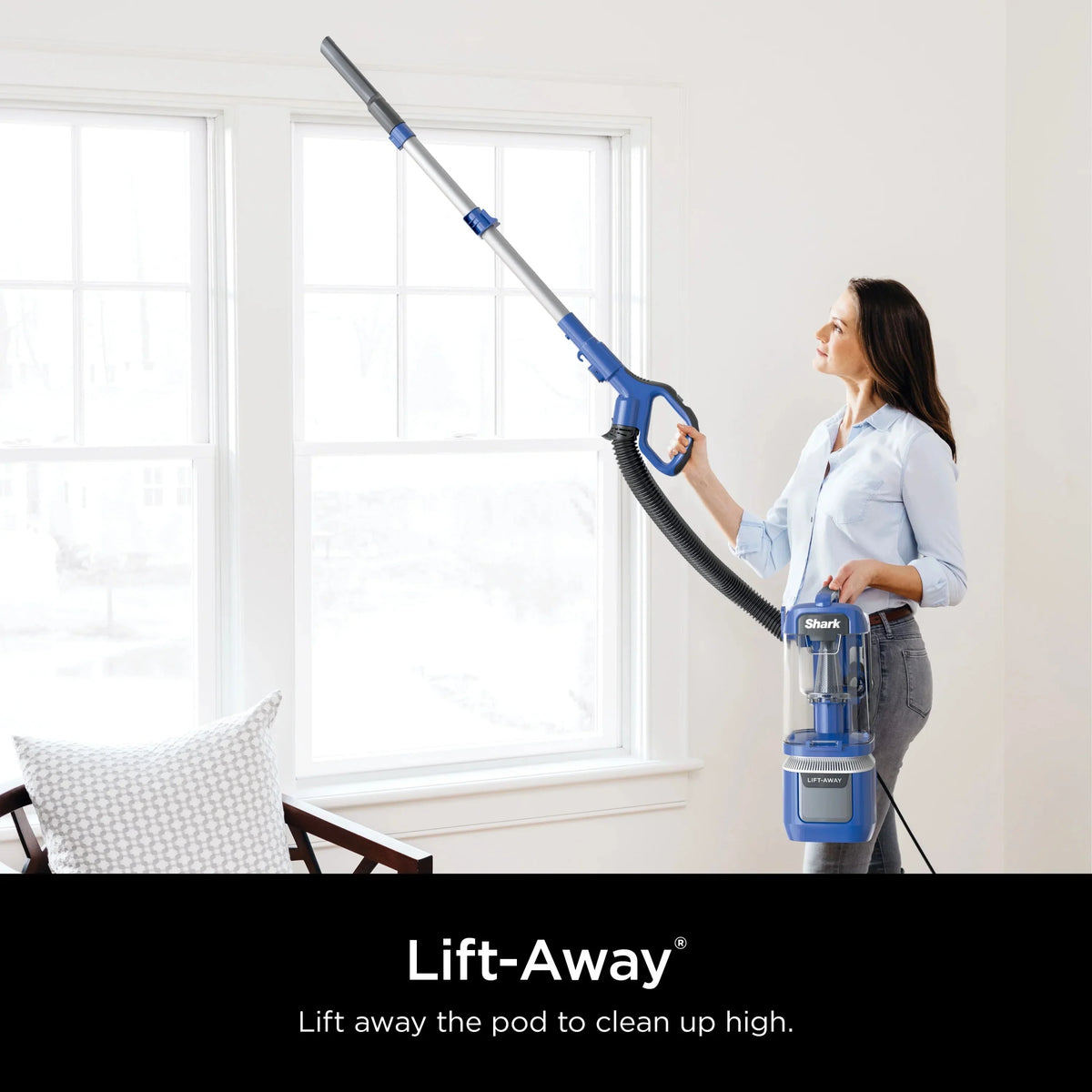 Shark Navigator Lift-Away ADV Bagless Upright Vacuum, Blue - LA360