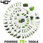 Greenworks 40V 12 in Cordless Chainsaw With 2.0 Ah Battery And Charger - 20262