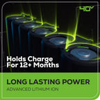 Greenworks Cordless Lawn Mower 40V 16in 4.0Ah Battery And Charger - 45Min Runtime