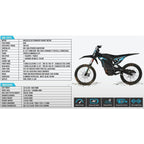 Off-Road Electric Dirt Bike - 6000W 60V