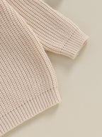 Loicainy Toddler Baby Boy Girl Halloween Knit Sweater 3 6 9 12 18 24 Months 2T 3T Long Sleeve Crewneck Letter Embroidery Pullover Autumn Winter Knitwear
