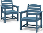 SERWALL 7-Piece HDPE Patio Dining Set, Aruba, 66.9in D x 32.2in W x 29.1in H