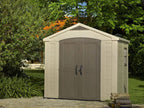 Keter Resin Outdoor Storage Shed, 8 x 11 Foot, 550 Cu. Ft., Taupe
