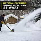 RYOBI 18V ONE+ 10" Snow Shovel Kit - Throws Snow Up to 25' Away