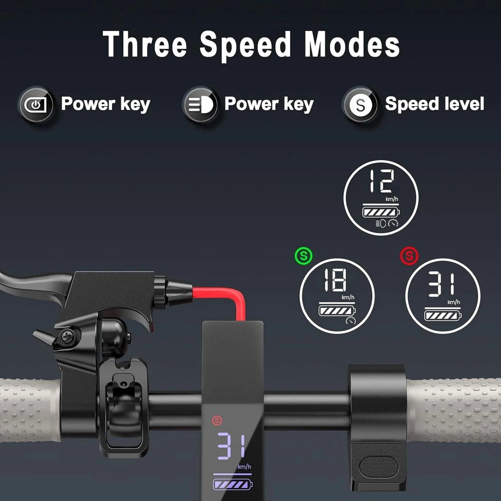Roinside Electric Scooter, 8.5 in Solid Tires, 350W Motor, Up To 19 MPH, 21-23 Miles - UP12 Plus