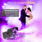 Wondnuga Halloween Fog Machine Smoke Machine 550W 3-in-one RGB Light Beads Smoke Machine Remote Control for Halloween Party Wedding