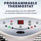 Bionaire Twin Window Fan With Reversible Airflow, 3 Speeds And Remote Control