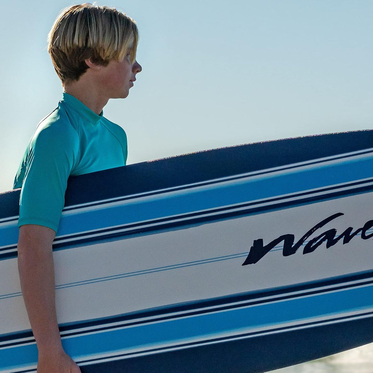Wavestorm Classic Soft Top Foam 7ft Surfboard With Leash And Multiple Fins - AZ22-WSSF700-PIN