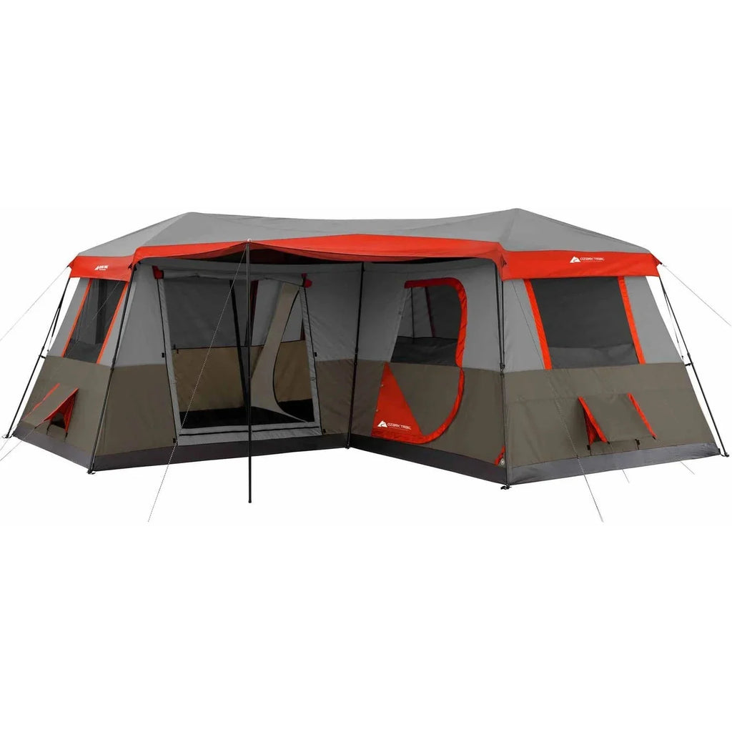 Ozark Trail 12-Person 3-Room Quick-Pitch Cabin Tent, 4.88 m x 4.88 m - WMT-161682B
