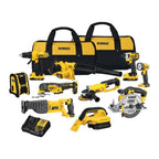 DEWALT 20V MAX 10-Tool Combo Kit With Batteries And Charger - DCD771 DCF885 DCE100 DCL040 DCR006 DCS355B DCG412B DCS393B DCS381B DCV517B