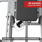 2-In-1 Leg Press And Hack Squat Machine With Linear Bearing - 45-Degree