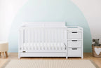 Graco Hadley 5-in-1 Convertible Crib And Changer With Drawer, White - 04586-701