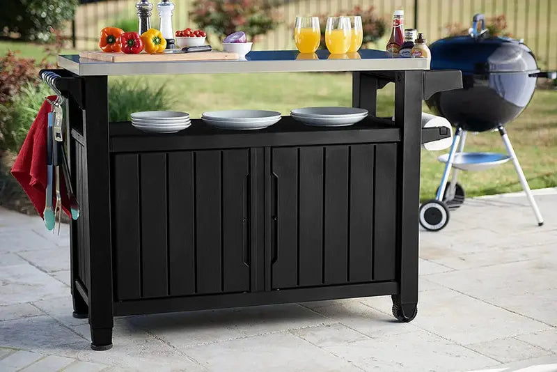 Keter Outdoor Storage Table And Prep Station With 78 Gallon Storage - Unity XL