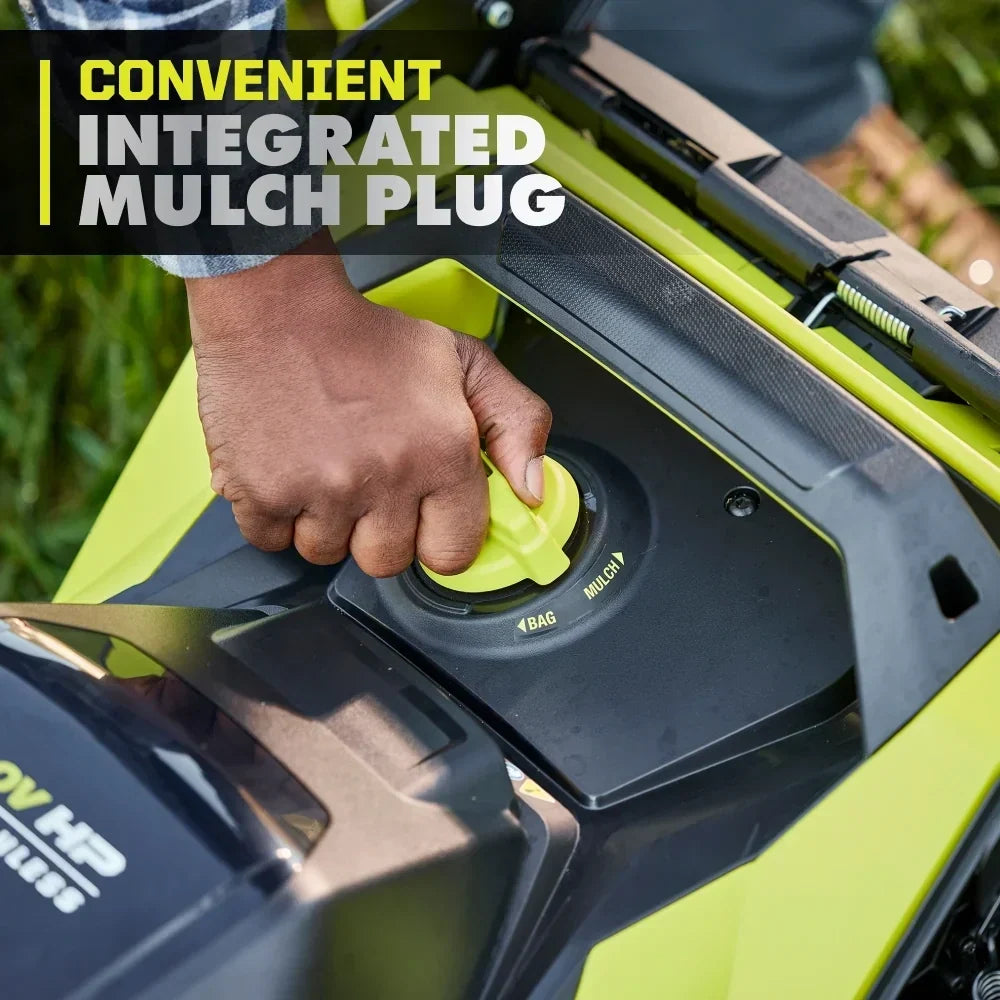 RYOBI 40V HP Brushless 21" Walk Behind Self-Propelled Lawn Mower w/ (2) 6.0Ah Batteries and Charger