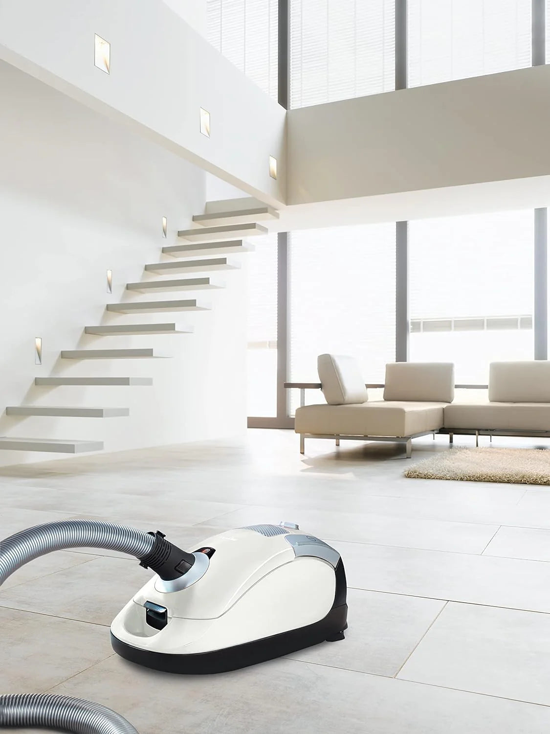 Miele Compact C1 Pure Suction Canister Vacuum Cleaner, Lotus White - Compact C1