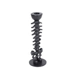 Metal Spine Candle Holder, Black, 8.6", Halloween by Way To Celebrate