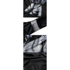 Dark Mage Hooded Robe for Women Halloween Witch Costume with Flared Sleeves & Fitted Bodice