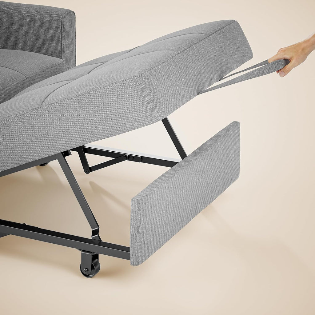 3-in-1 Convertible Pullout Sleeper Chair Bed - 75in x 26in x 17in