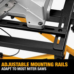 DEWALT Rolling Miter Saw Stand With Wheels, Yellow - DWX726