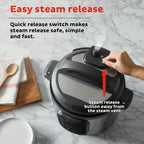 Instant Pot 6QT RIO Chef Series 7-in-1 Multi-Cooker, Black