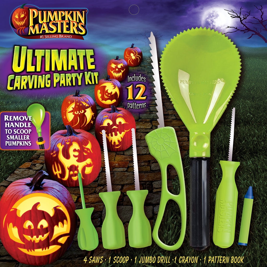 Pumpkin Masters Ultimate Carving Party Kit, 12 Patterns