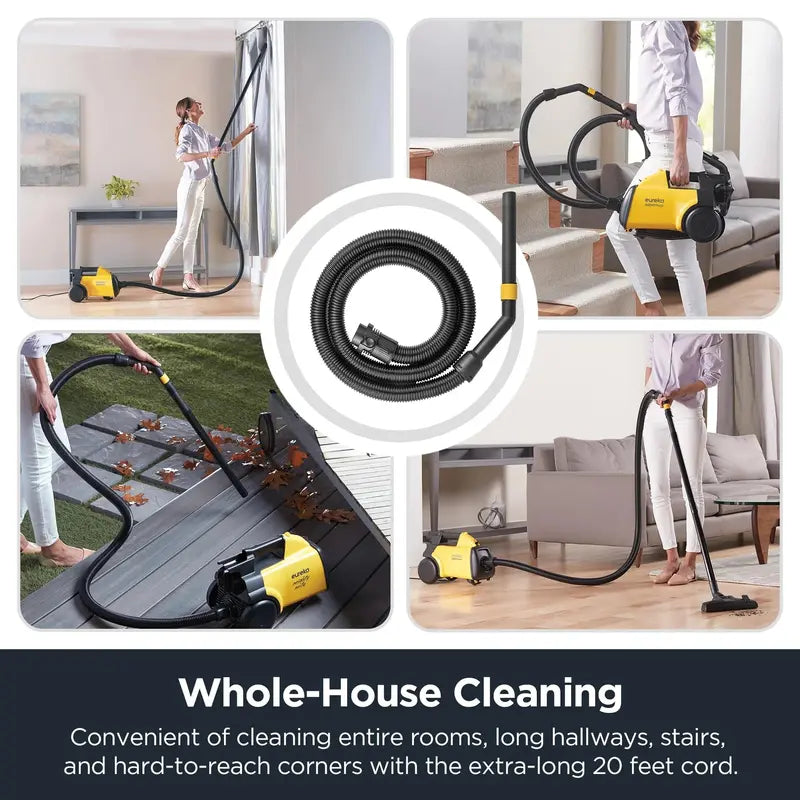 Eureka Mightymite Lightweight Canister Vacuum Cleaner, 1200W, 2.5L Dust Bag