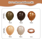 Halloween Balloons Set, 65Pcs 12Inch Black Orange Purple Green Balloons Kit, Black and Orange Latex Balloons for Birthday Wedding Halloween Party Decorations