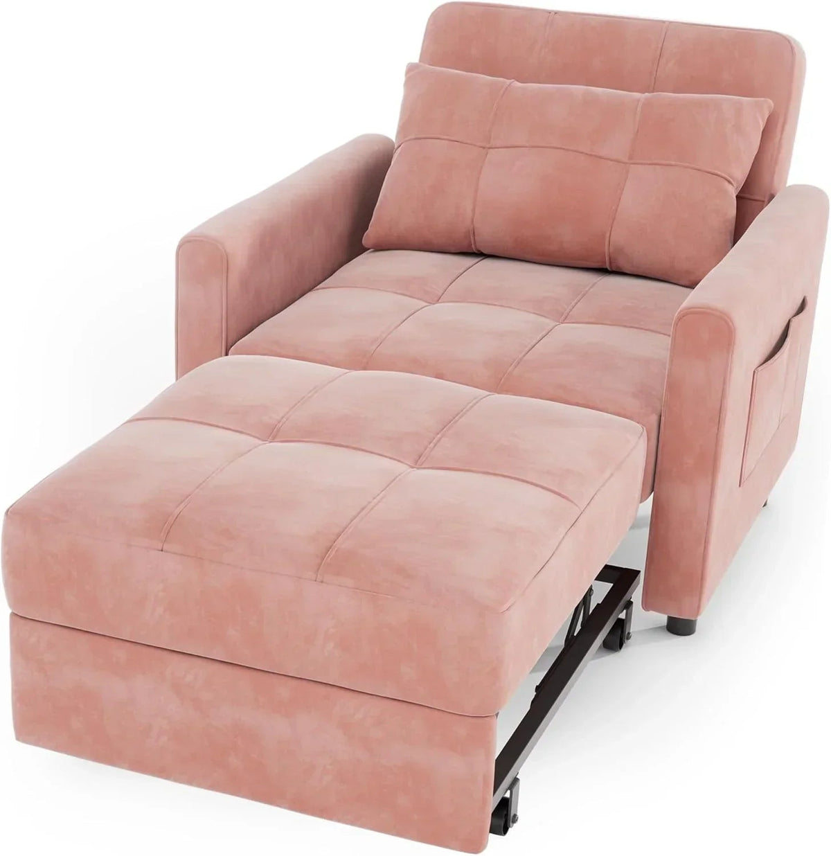 3-in-1 Convertible Pullout Sleeper Chair Bed - 75in x 26in x 17in