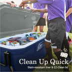 Coleman Classic Series Insulated Wheeled Cooler, 100-Quart, Rock Grey - Wheeled