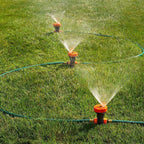 Domestify Portable Sprinkler Set - 3 Heads, 5 Spray Settings