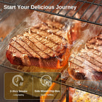 EAST OAK 30 in Outdoor Electric Smoker With Built-In Meat Probe