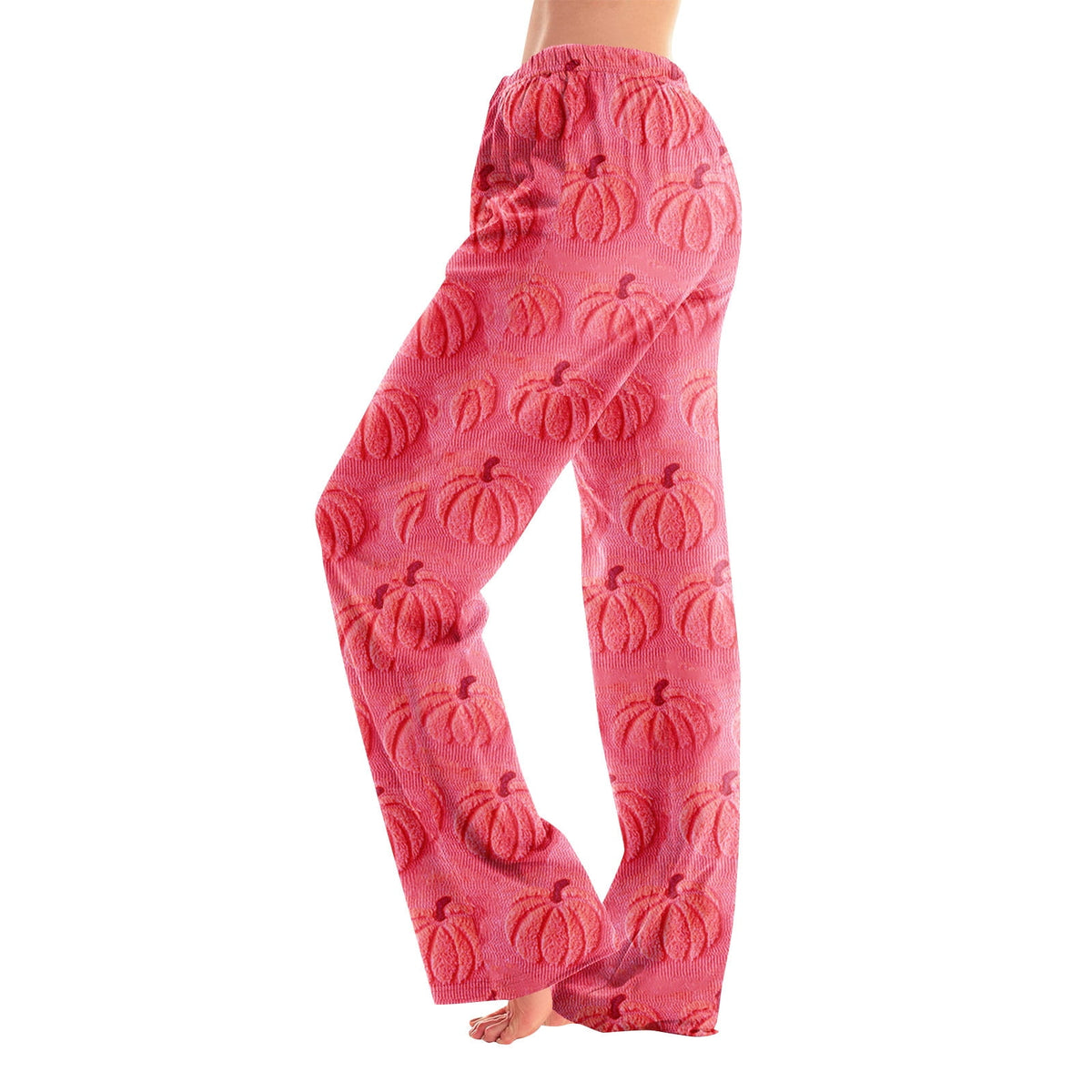 Hearthz Halloween Flannel Pajama Pants Women Plush Fuzzy Pajama Pants for Women Plaid Warm Cozy Pj Bottoms Lounge Pants Flannel Pants for Women
