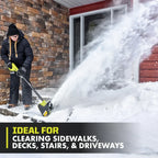 RYOBI 18V ONE+ 10" Snow Shovel Kit - Throws Snow Up to 25' Away