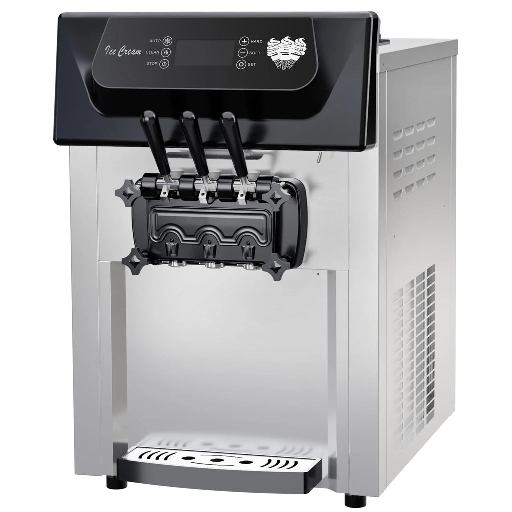 Commercial Soft Serve Ice Cream Machine, 2200W, 3 Flavor, 5.3-7.4 Gal/Hr - ICE_CREAM_MAKER