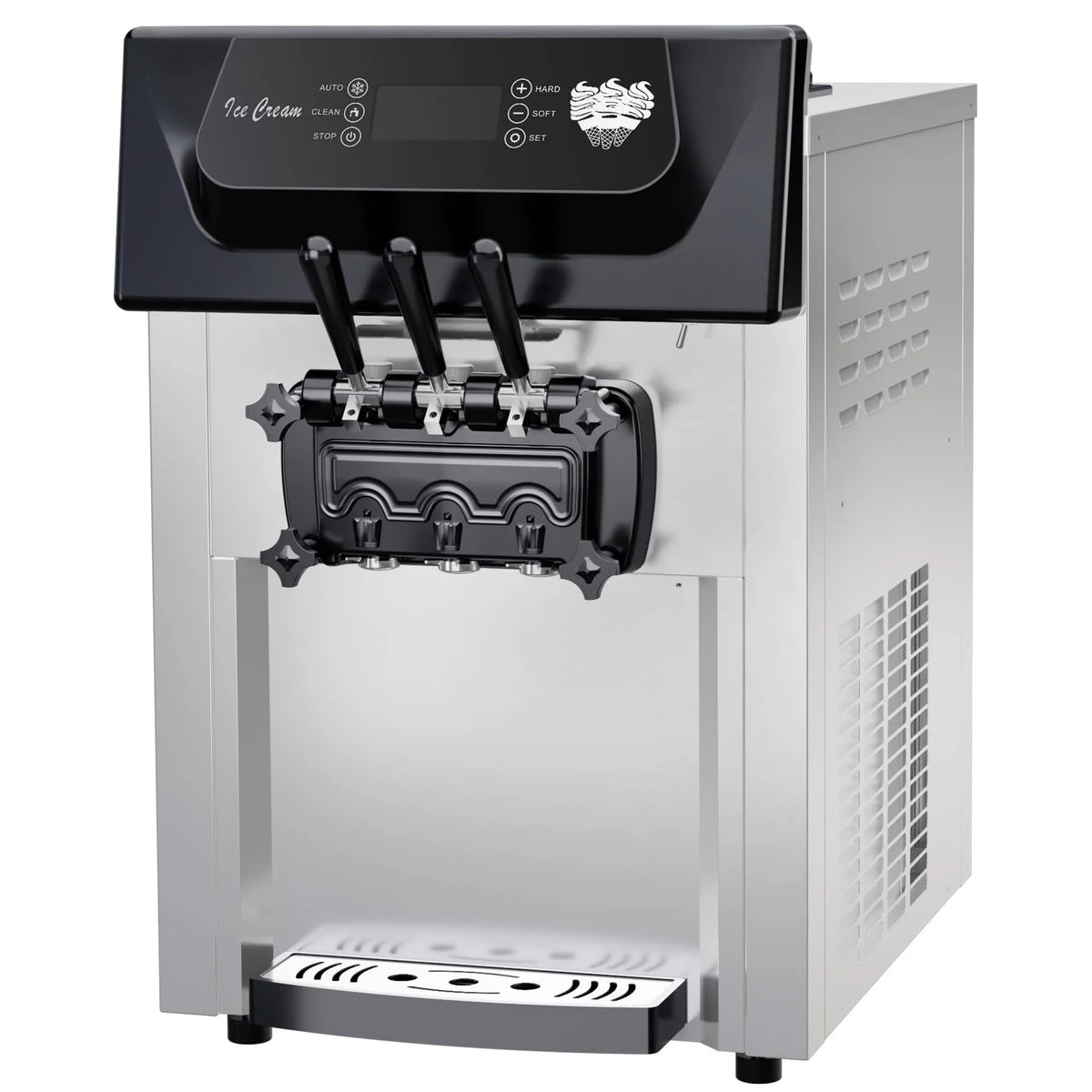 Commercial Soft Serve Ice Cream Machine, 2200W, 3 Flavor, 5.3-7.4 Gal/Hr - ICE_CREAM_MAKER