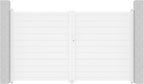 Casanoov Aluminium Folding Driveway Gate 4m x 160cm Grey - KIT-000024